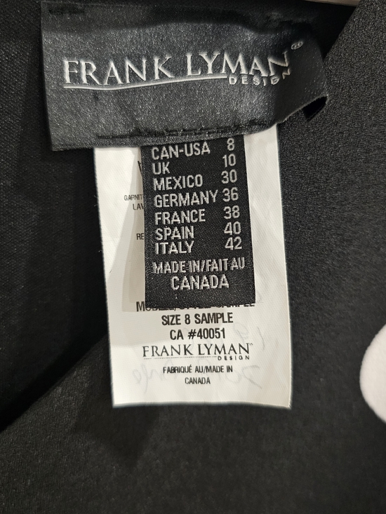 Frank Lyman Polka Dot Jumpsuit Size 8 Black White Wide Leg Belted Sleeveless Mad - Picture 6 of 11